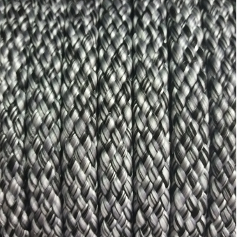PPM touw 8 mm zwart/zilvergrijs melee